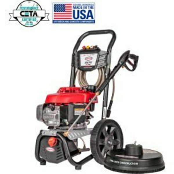 Fna Group Simpson® MegaShot Cold Water Gas Pressure Washer W/ Soap Tank, 3000 PSI, 2.4 GPM 60808